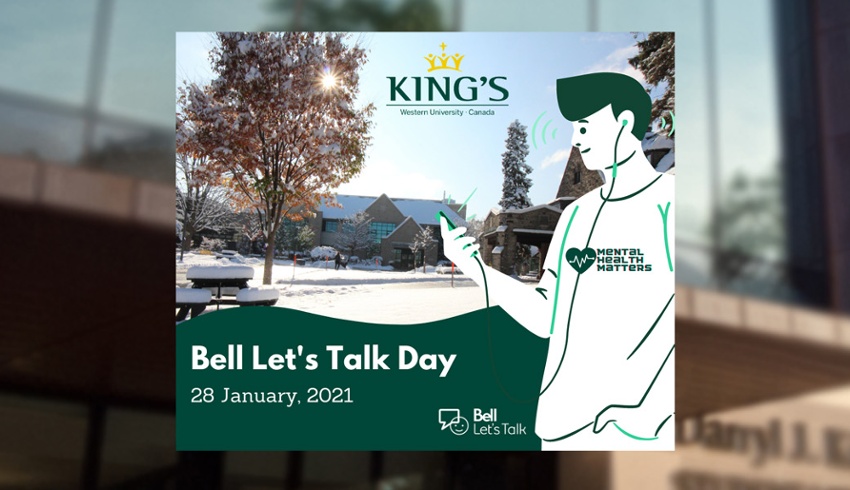 King's goes virtual to promote wellness for Bell Let's Talk
