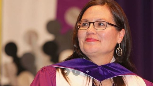Chief Leslee White-Eye inspires graduating students
