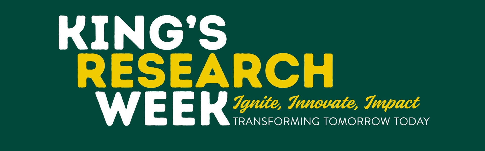 King's Research Week 2024