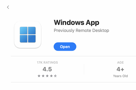 Open Windows App