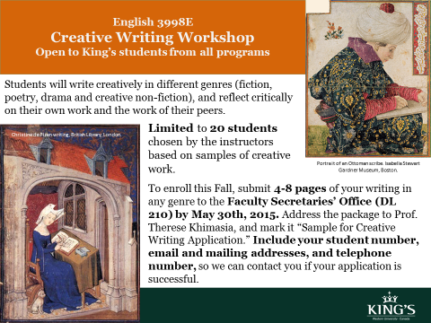 king's creative writing phd