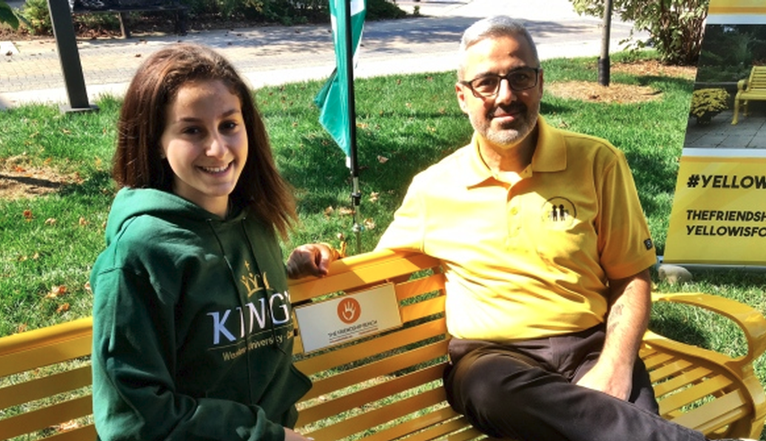 King's installs first Friendship Bench in London