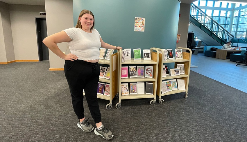 GSWS 1020 Zines On Display in the Library