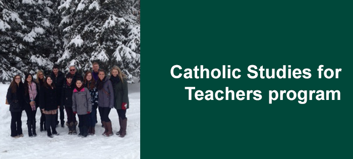 Catholic Studies for Teachers program participates in annual retreat