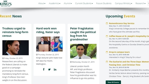 King's launches new responsive web sites