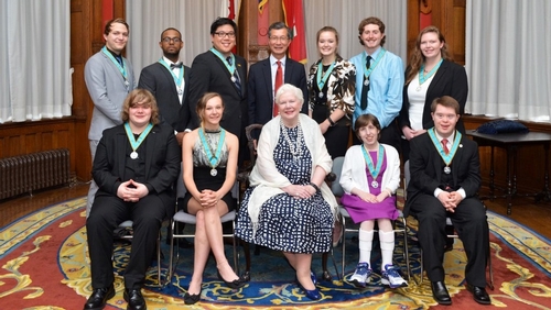 Congratulations to Jillian Bjelan for receiving the Ontario Medal for Young Volunteers