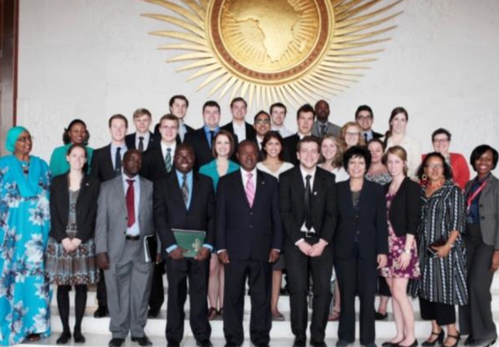 King's students embark on a study trip to the African Union Headquarters