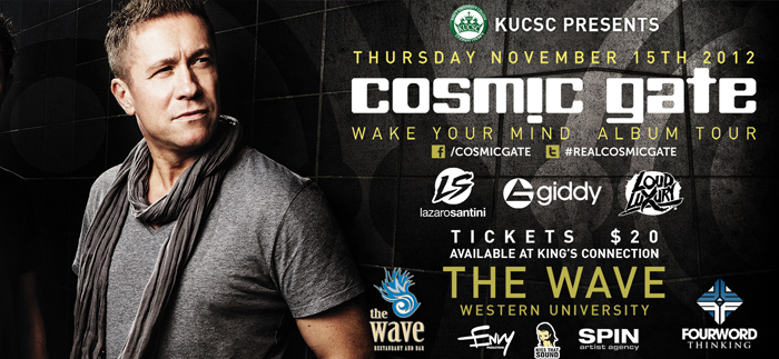 KUCSC to welcome Cosmic Gate Wake Your Mind album tour to Western
