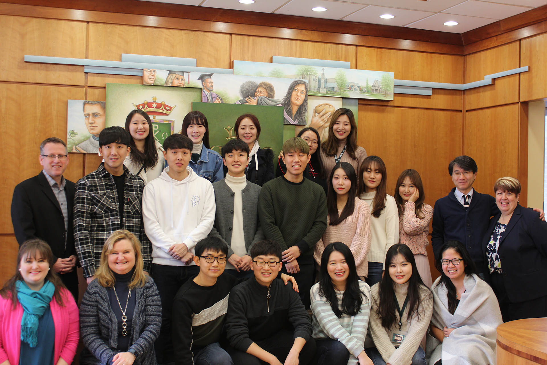 Students from partner university in South Korea arrive on campus