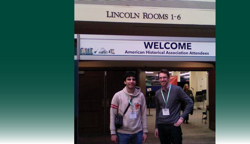 Student and professor head to American Historical Meeting