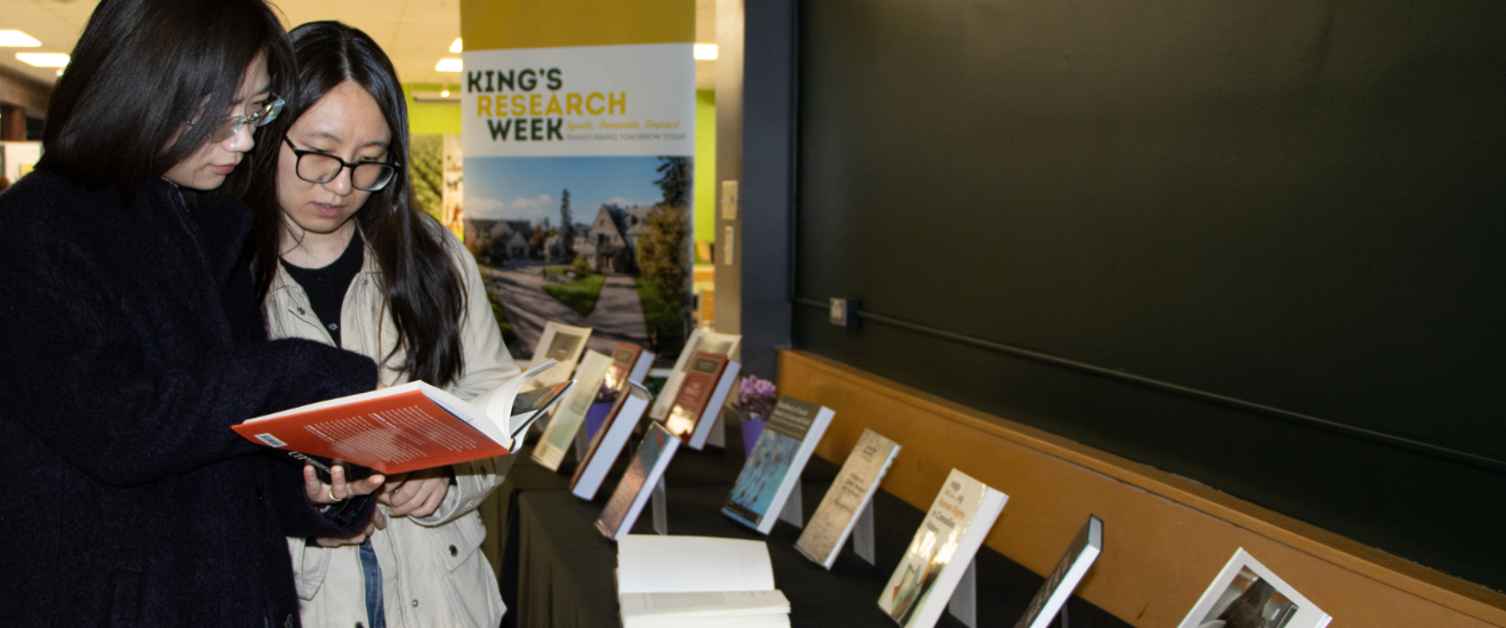 King's celebrates faculty publications during Research Week